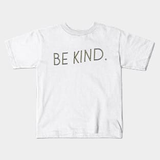 Be Kind T-Shirt Black & White & Yellow Inspirational Tee Shirt Kids T-Shirt